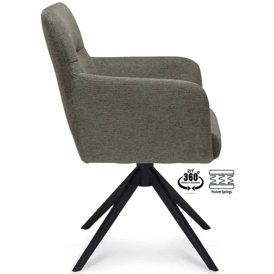 Wehkamp Home Meau armstoel hunter, foto 3