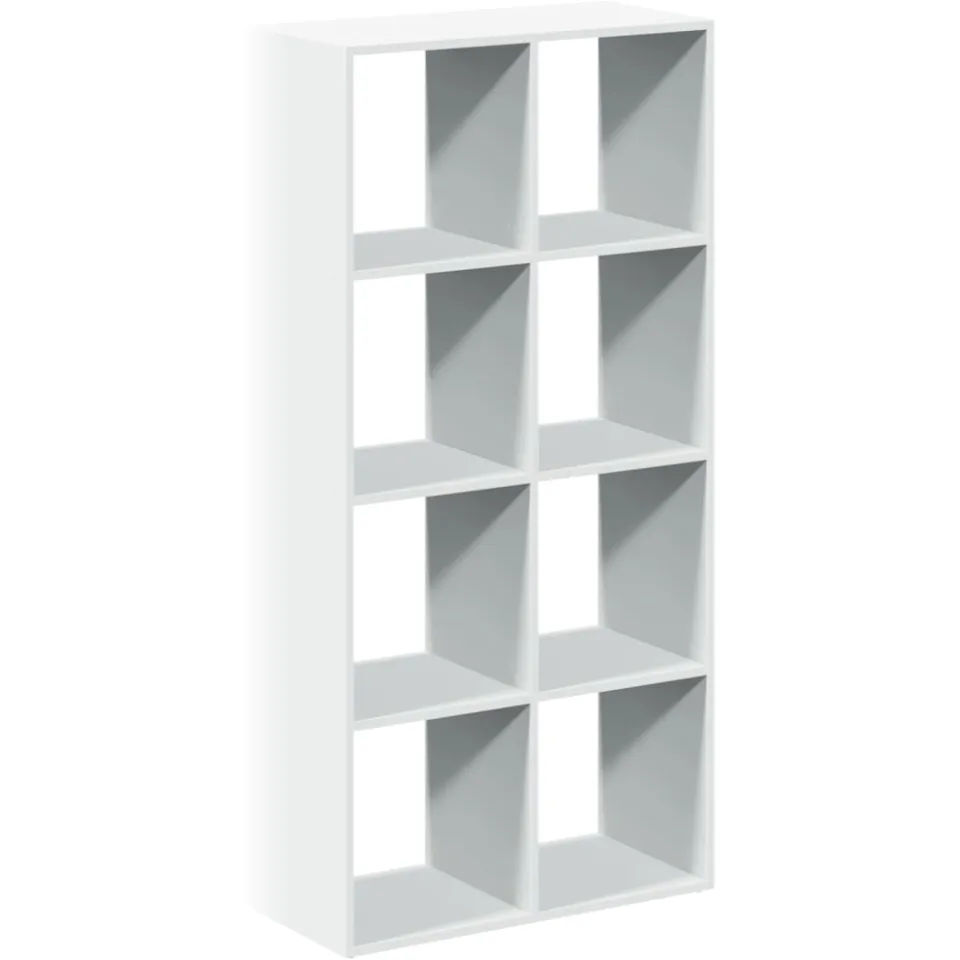 vidaXL Kamerverdeler Boekenkast Wit 69,5x29x137,5 cm Bewerkt Hout, foto 3
