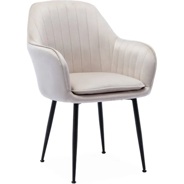 sweeek Fauteuil, shella, l57 x b59 x h84,5 Gebroken wit