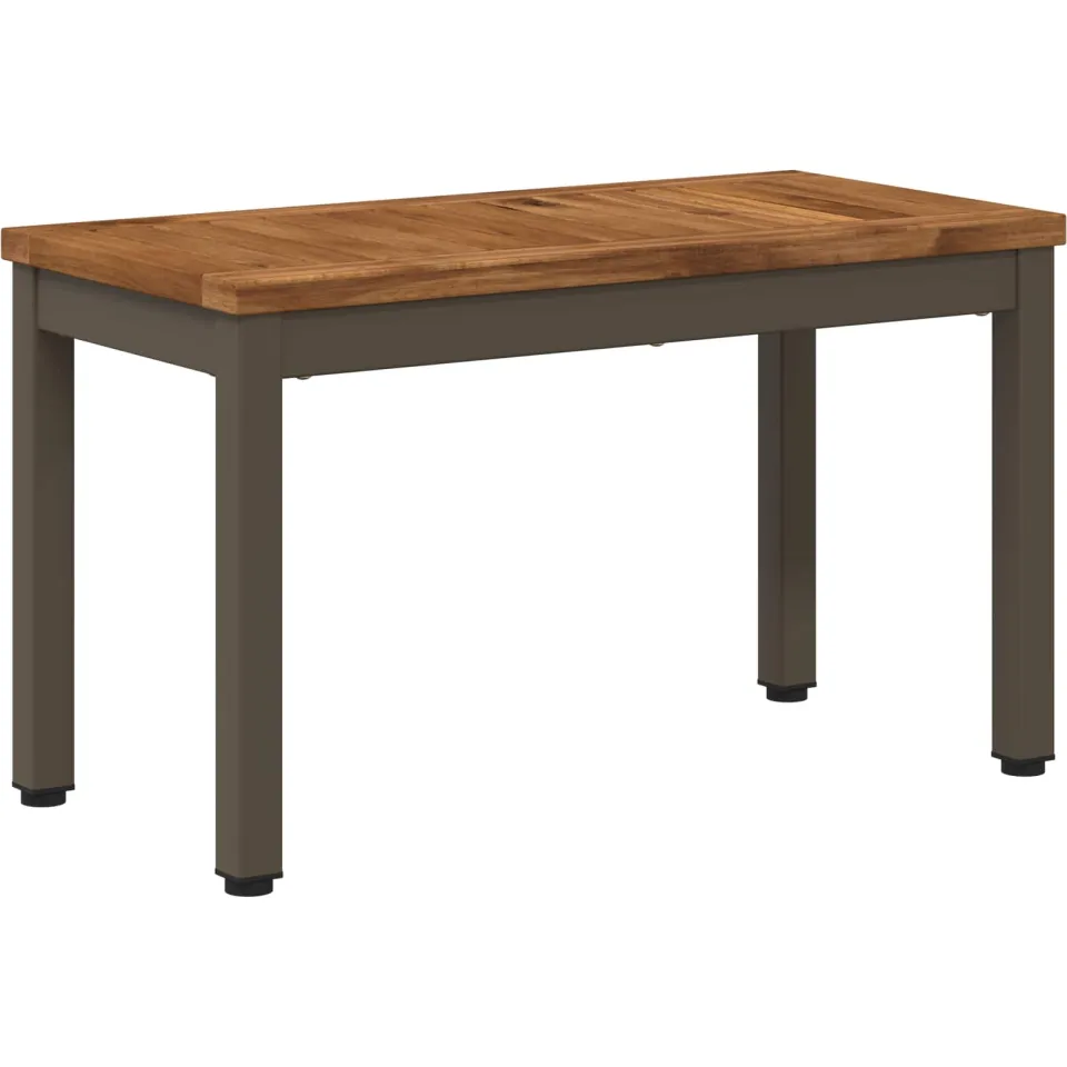 vidaXL Salontafel NAARDEN Natuurlijk en Koffie 60,5 x 30 x 36 cm Bruin