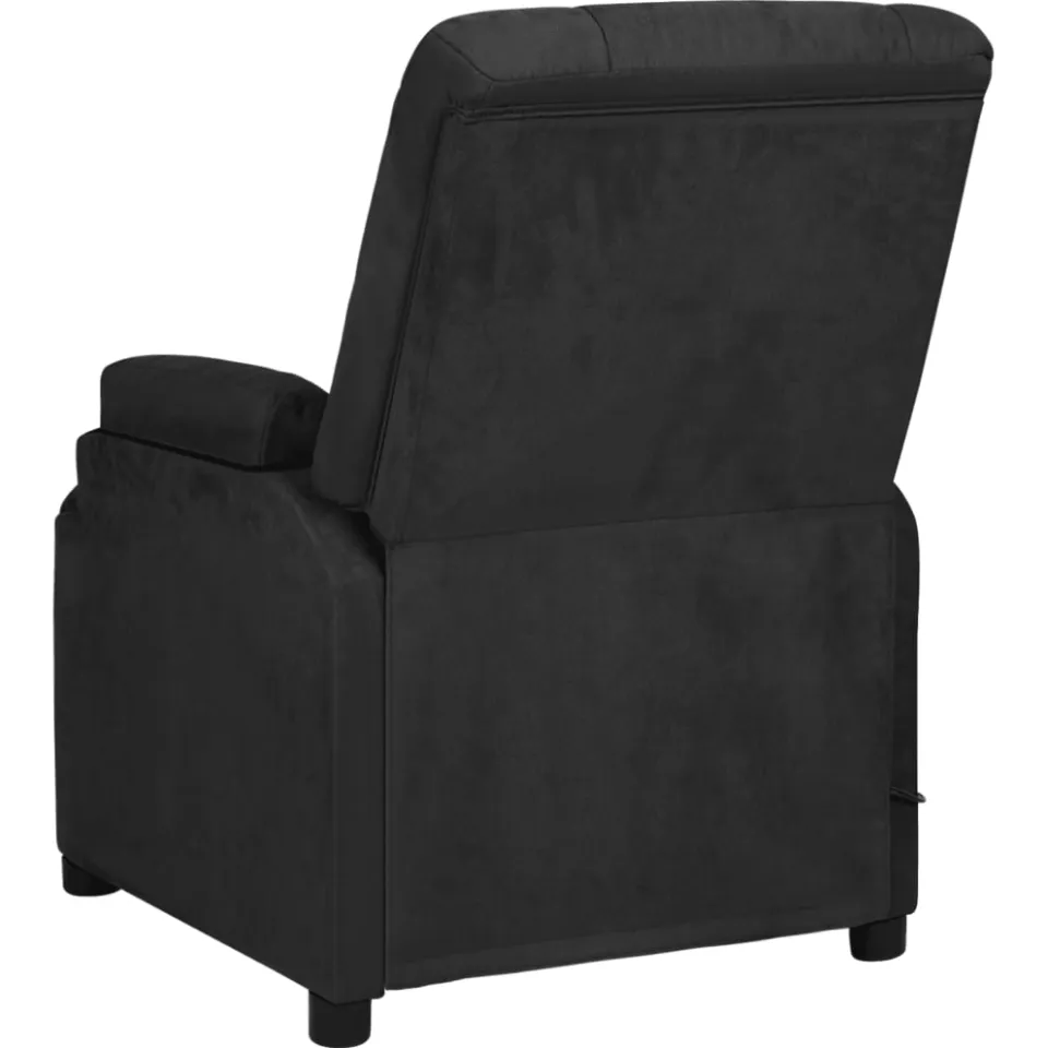 vidaXL Massagestoel microvezelstof zwart, foto 4