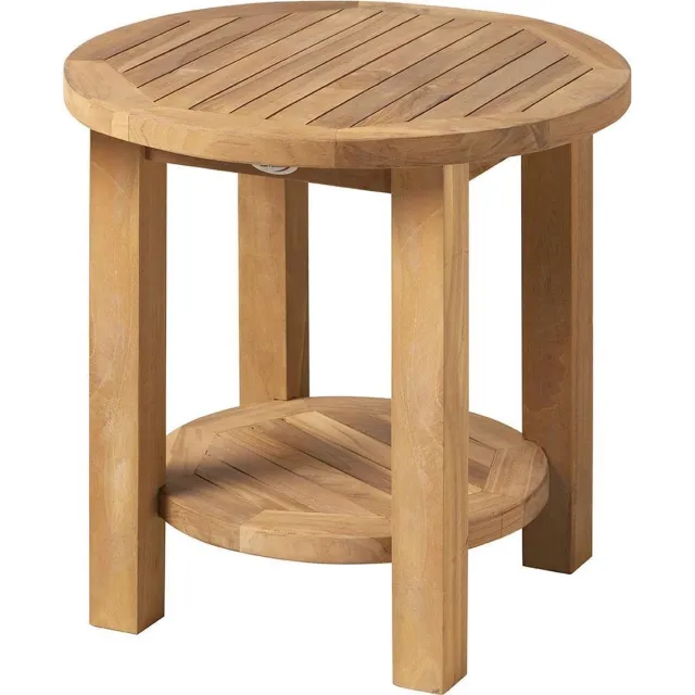 Brulo Teak bijzettafel _tuin_ tuintafel - tafel - buiten - Brulo 60x60 cm bruin