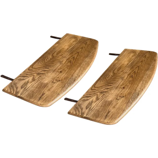 Tverdi 2stk Wandplanken 100% massief eik - Ardello - 60x25x3cm - Old Brown - Tverdi