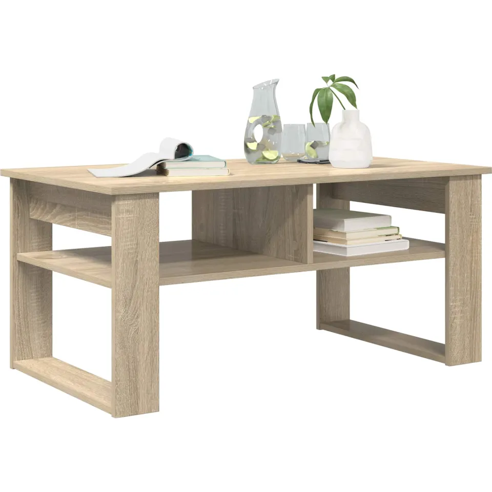vidaXL Salontafel Sonoma Eiken 96 x 54 x 44 cm Bewerkt hout, foto 3