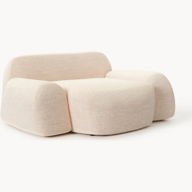 Westwing Collection XL bouclé loungefauteuil Wolke Roze