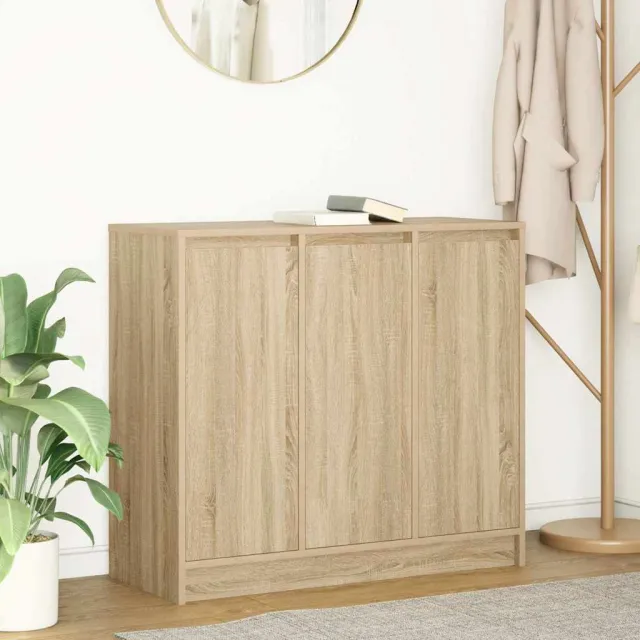 vidaXL Dressoir 85x34x76 cm spaanplaat Sonoma eikenkleurig, foto 2