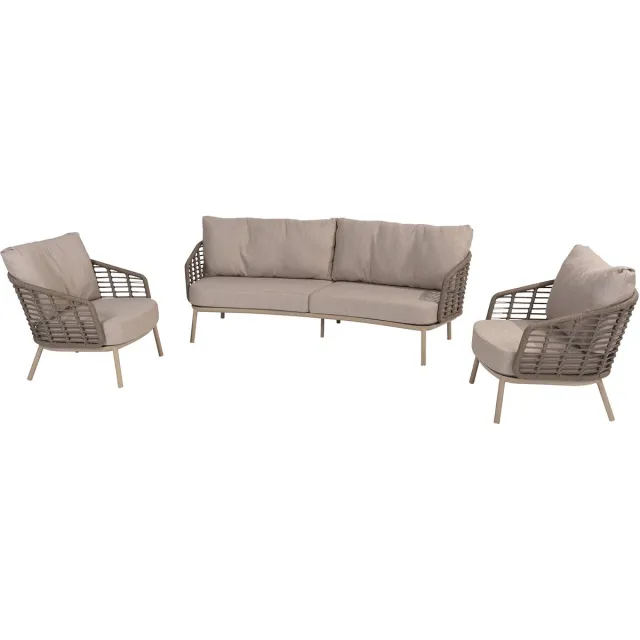 4 Seasons Outdoor Taste Puglia loungeset (3-delig) - Latte