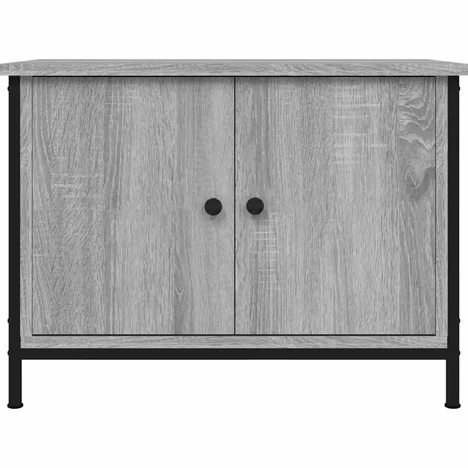 vidaXL Tv-meubel met deuren 60x35x45 cm bewerkt hout grijs sonoma, foto 4