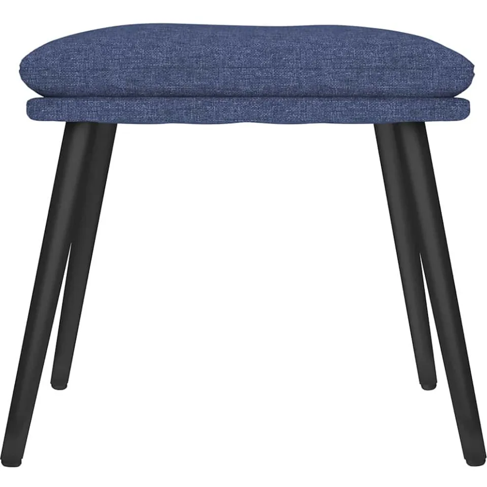 vidaXL Voetenbank 45x29,5x35 cm stof blauw, foto 3