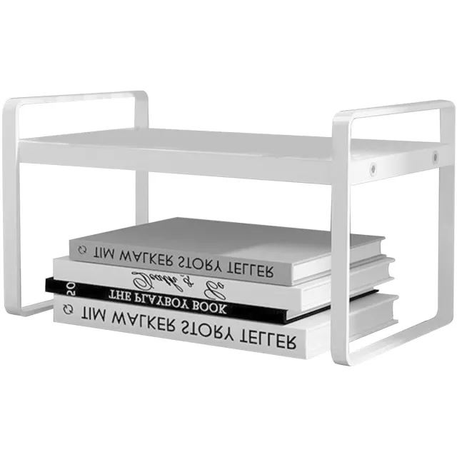 My Ninki ® Bureauboekenkast met Dubbellaagse Planken voor Organisatie in Huis en Kantoor wit