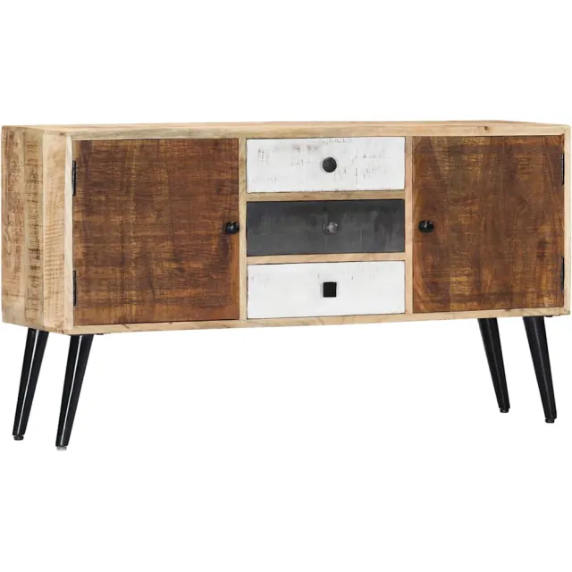vidaXL Dressoir 118x30x62 cm massief mangohout Bruin