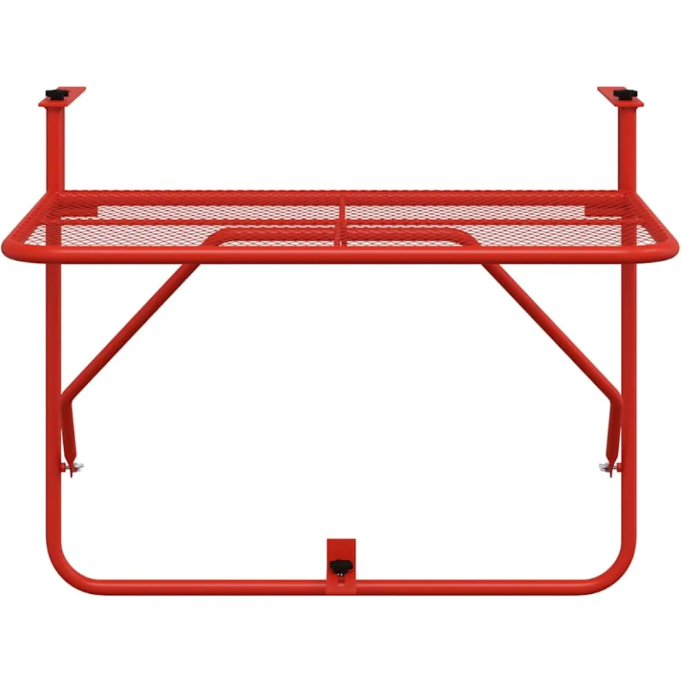 vidaXL Balkontafel 60x40 cm staal rood, foto 3