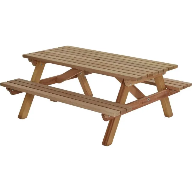 Talen Buitenmeubelen Talen picknicktafel - Hardhout - 180 cm Bruin