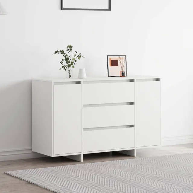vidaXL Dressoir Wit 120 x 41 x 75 cm Bewerkt hout, foto 2