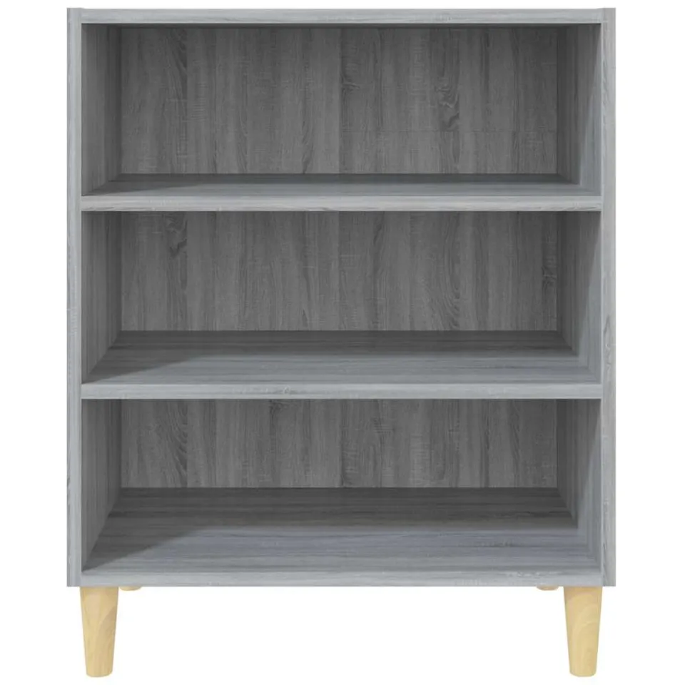 vidaXL Dressoir 57x35x70 cm bewerkt hout grijs sonoma eikenkleurig