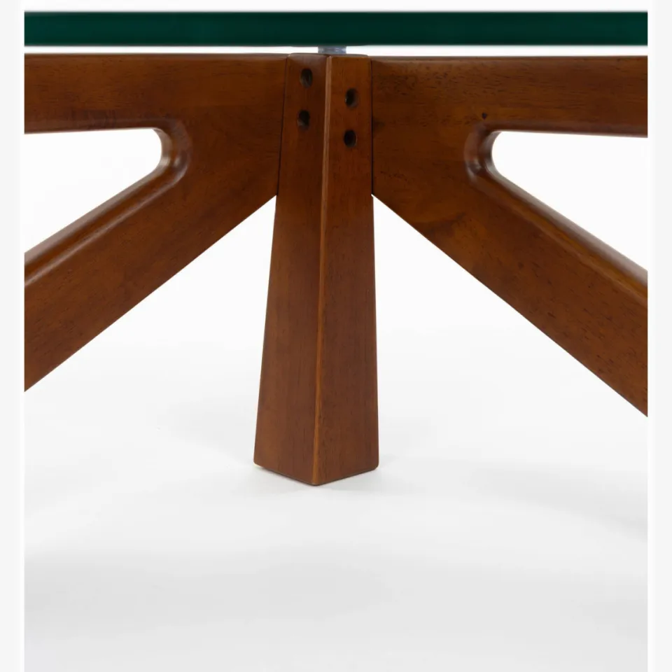 Dutchbone salontafel Norwin Salontafel Hout/ Glas (90x126 cm) Naturel, foto 2