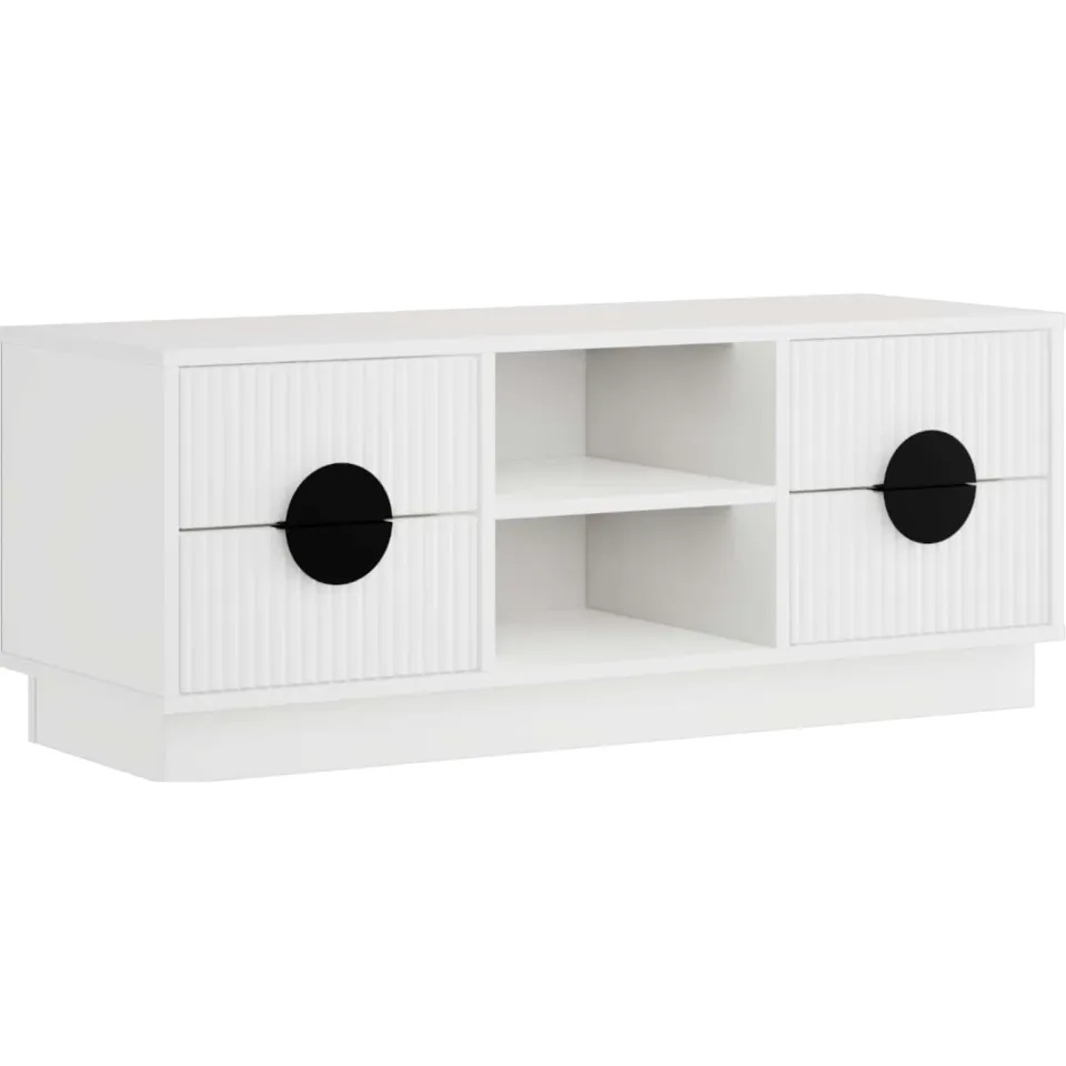 vidaXL Tv-meubel VENRAY 101 x 36,5 x 40 cm Wit, foto 3