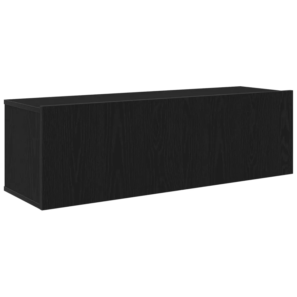 vidaXL Tv-meubelset 7 st 100 x 30 x 30 cm Zwart Eiken, foto 3