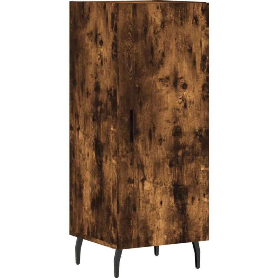vidaXL Dressoir 34,5x34x90 cm bewerkt hout gerookt eiken, foto 3