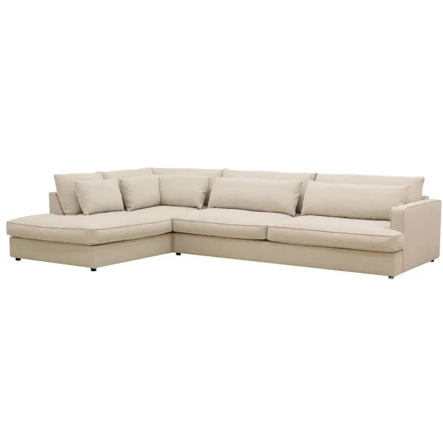 DÉJA Living DÉJA Hoekbank 4-zits Monroe Beige Links