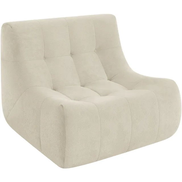 Popsofa Fauteuil Rave Bouclé Beige