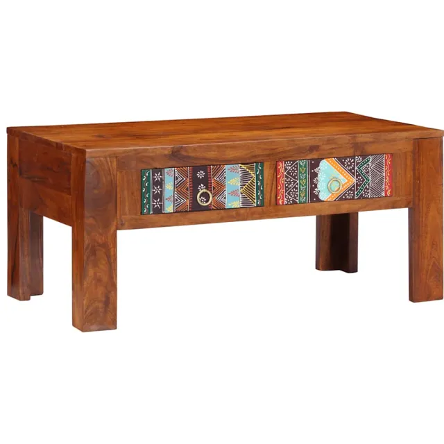 vidaXL Salontafel 90x50x40 cm massief acaciahout bruin