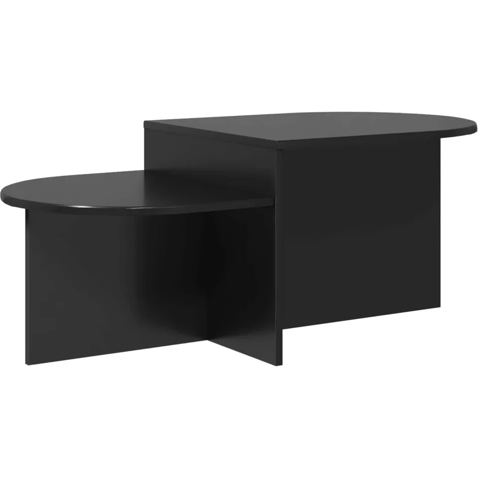 vidaXL Salontafel Zwart 100 x 50 x 40 cm Bewerkt hout, foto 3