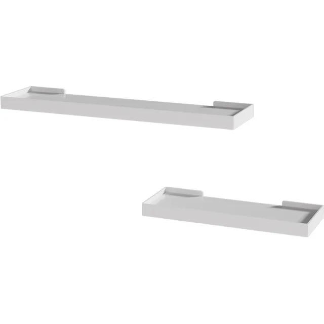 Vicco Erni Muurplank – 60 x 3 cm Set van 2 Wit