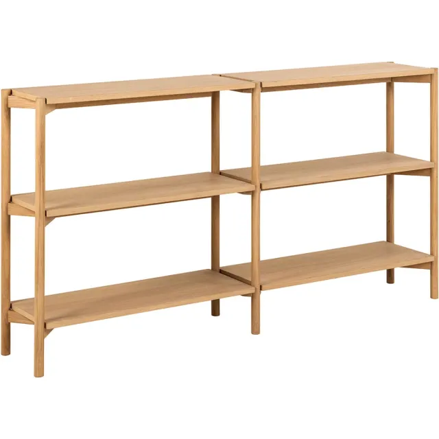 Giga Living Boekenkast Ronna - Naturel - 169x30x88,4cm