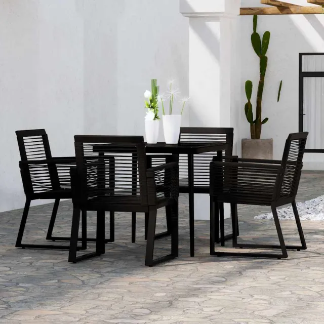 vidaXL 5-delige Tuinset zwart, foto 2