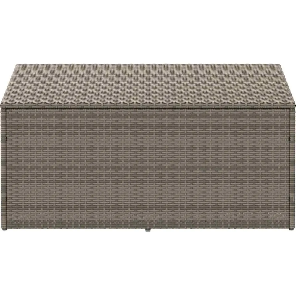 vidaXL Tuinbox 110x50x58 cm poly rattan grijs