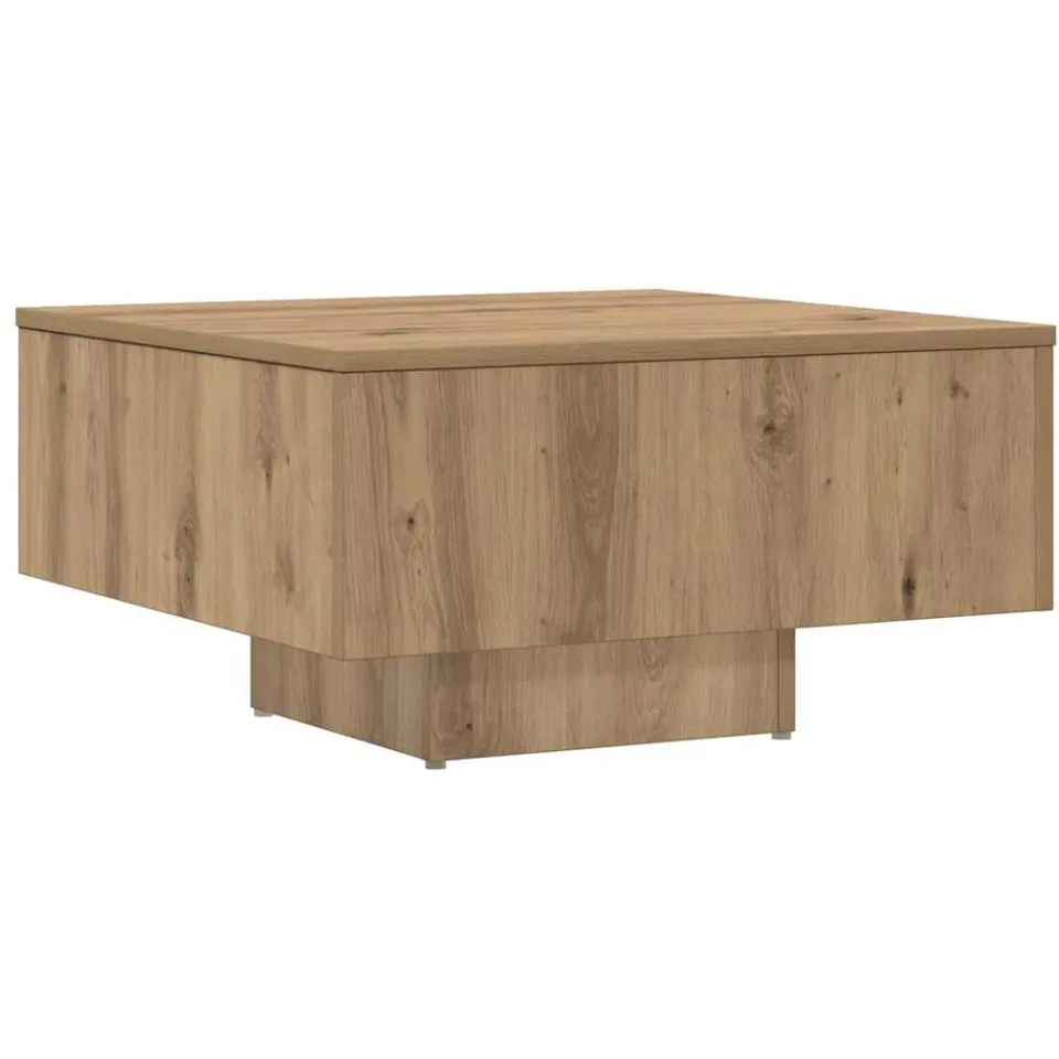 vidaXL Salontafel 60x60x31,5 cm bewerkt hout artisanaal eikenkleur, foto 3