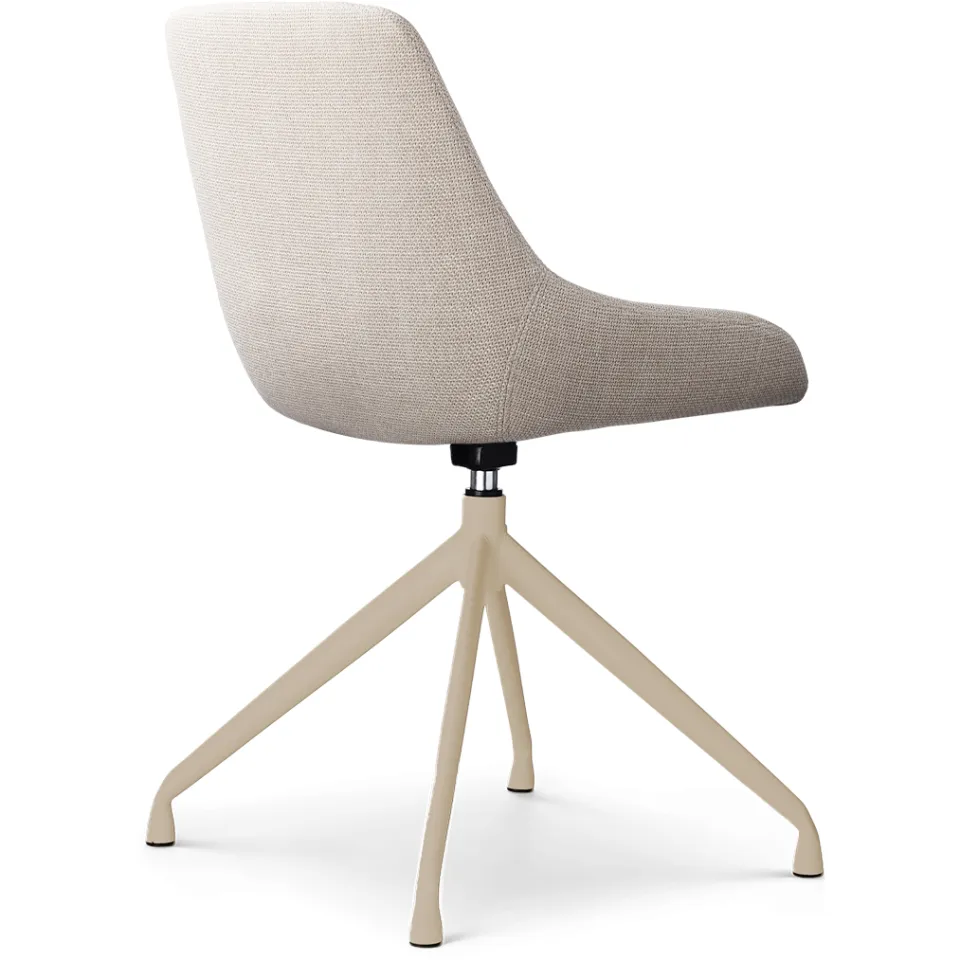Nolon Nola-Isa draaibare eetkamerstoel beige - beige onderstel, foto 4