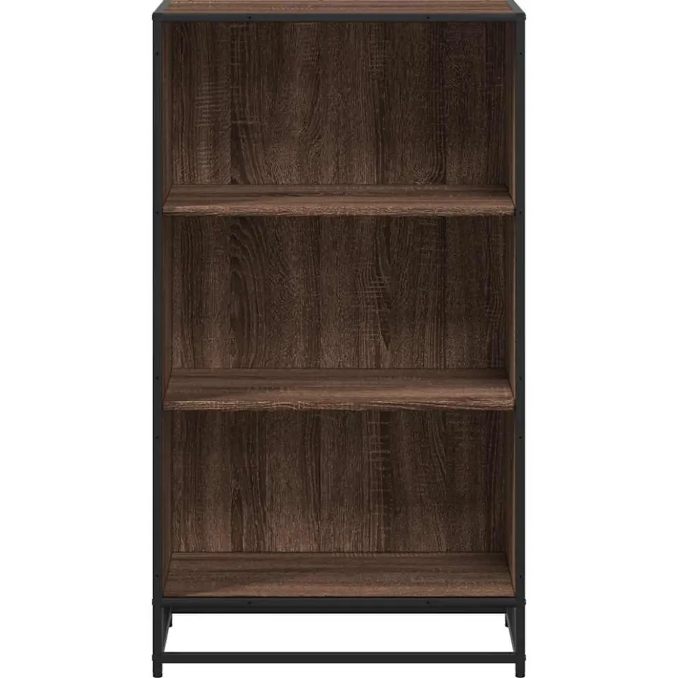 vidaXL Boekenkast 60x35x107,5 cm bewerkt hout bruin eikenkleur, foto 4