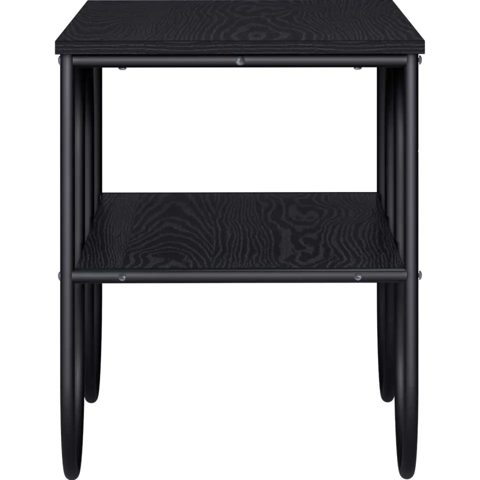 vidaXL TV-standaard 80 x 40 x 50 cm Zwart eiken Bewerkt hout, foto 4