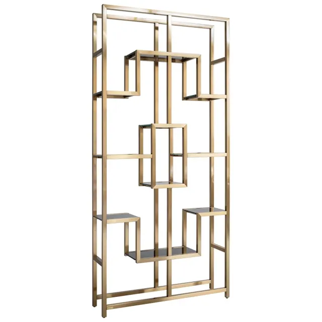 Richmond Interiors wandkast Magnus brushed gold