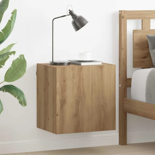 vidaXL TV Wandkasten 2 st Artisan Eiken Bewerkt hout, foto 2