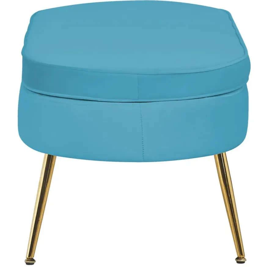 poef Chanelle blauw, foto 3