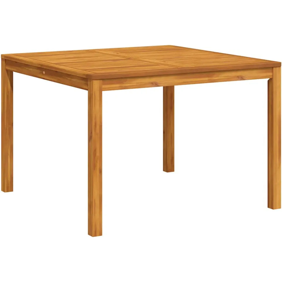 vidaXL Tuintafel 110x110x75 cm massief acaciahout bruin, foto 4
