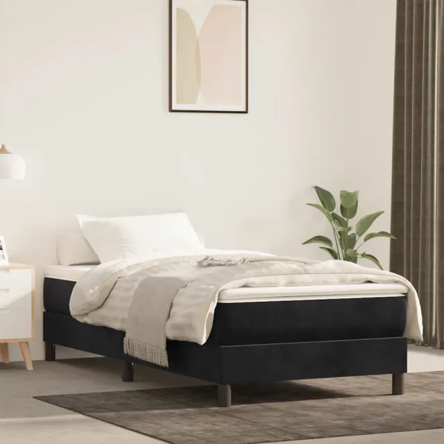 vidaXL Pocketveringmatras 100 x 220 x 20 cm Zwart