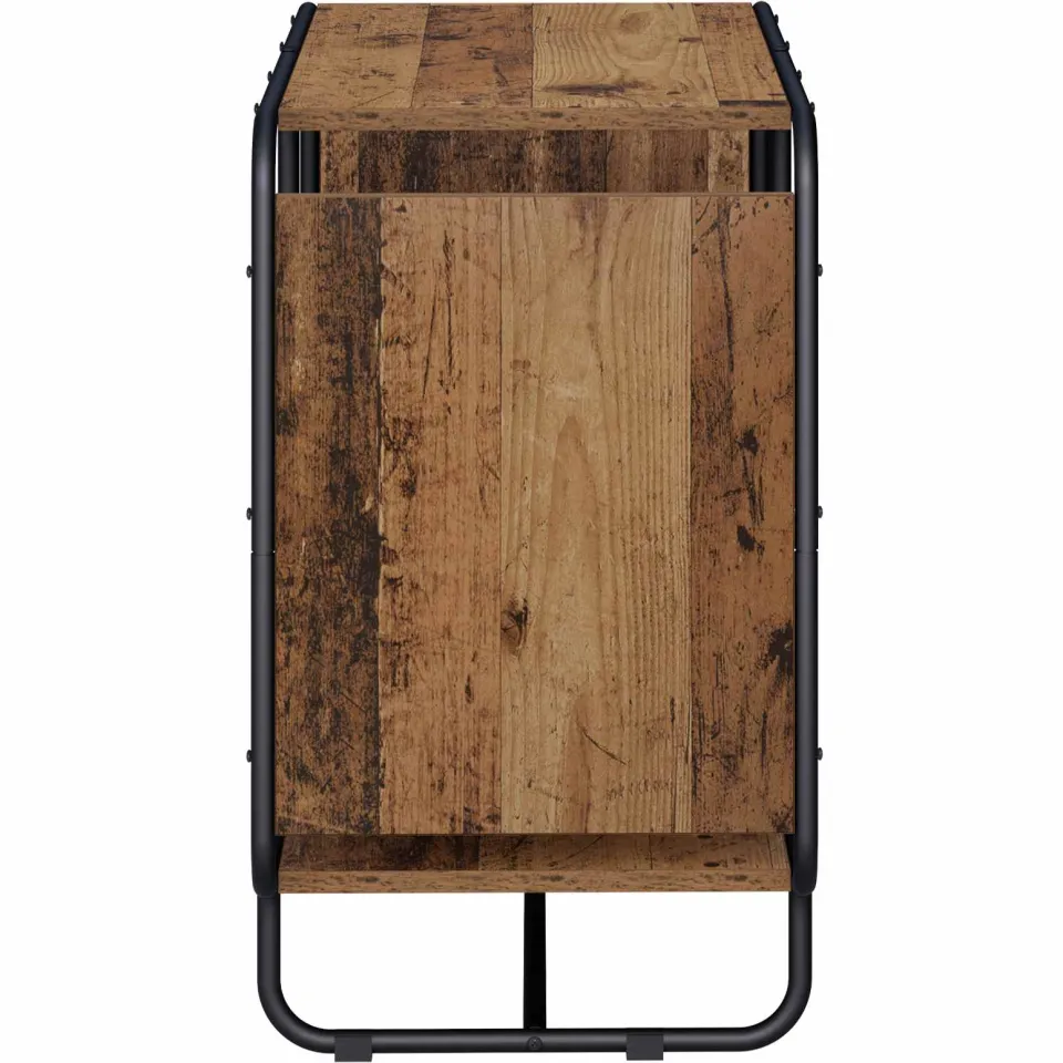 vidaXL Dressoir Oud hout 80 x 37.5 x 64.5 cm Bewerkt hout bruin, foto 4