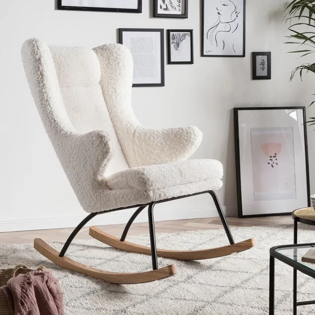 Artistiq Living Benji schommelstoel wit, foto 2