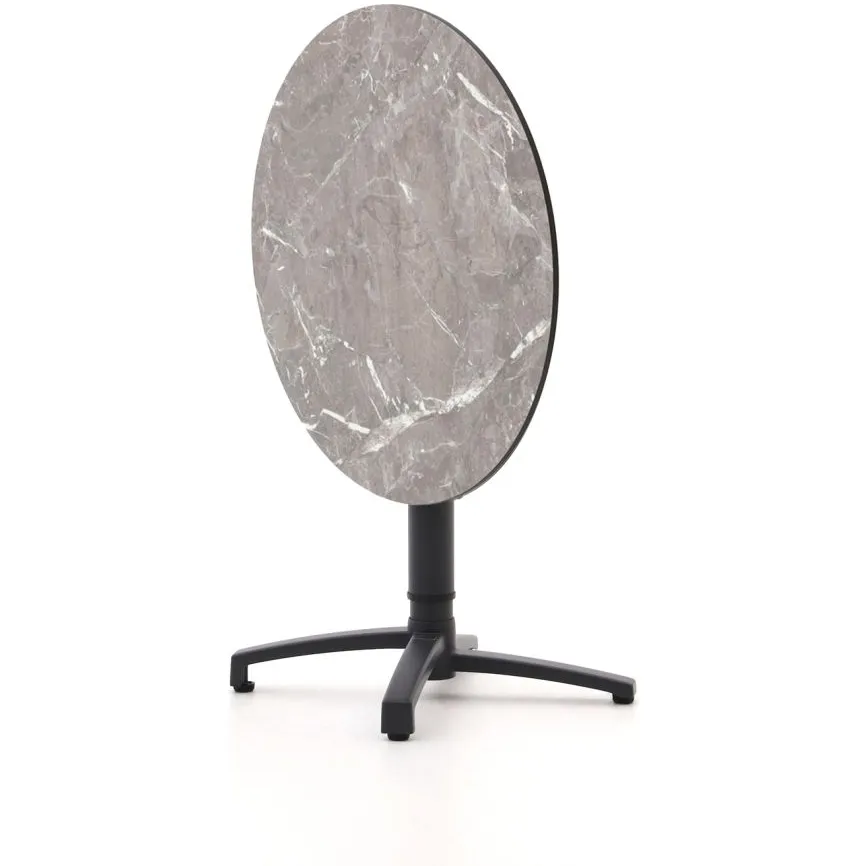 Bellagio tuinmeubelen Bellagio Canzo klaptafel ø80 (h:73/109cm) verstelbaar grijs, foto 4
