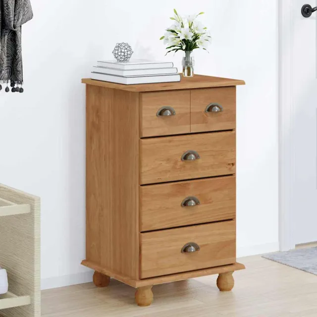 vidaXL Ladekast ASKIM 4-Lade Bruin 48,5 x 40 x 79 cm