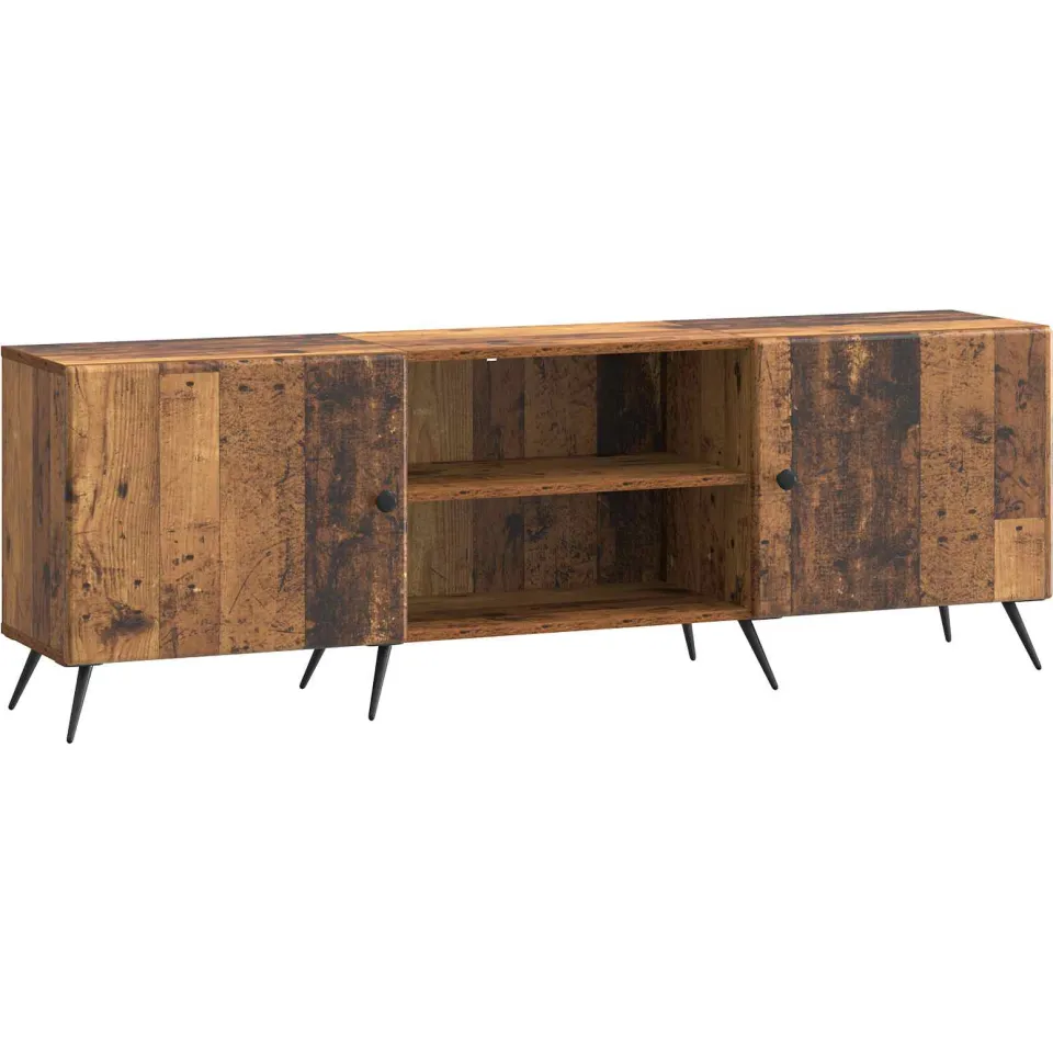 vidaXL TV-kast 150 x 31 x 50 cm Oud hout Bewerkt hout bruin, foto 3