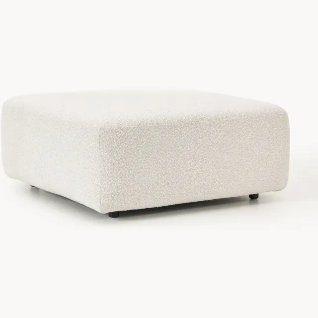Westwing Collection Bouclé poef Anton Wit
