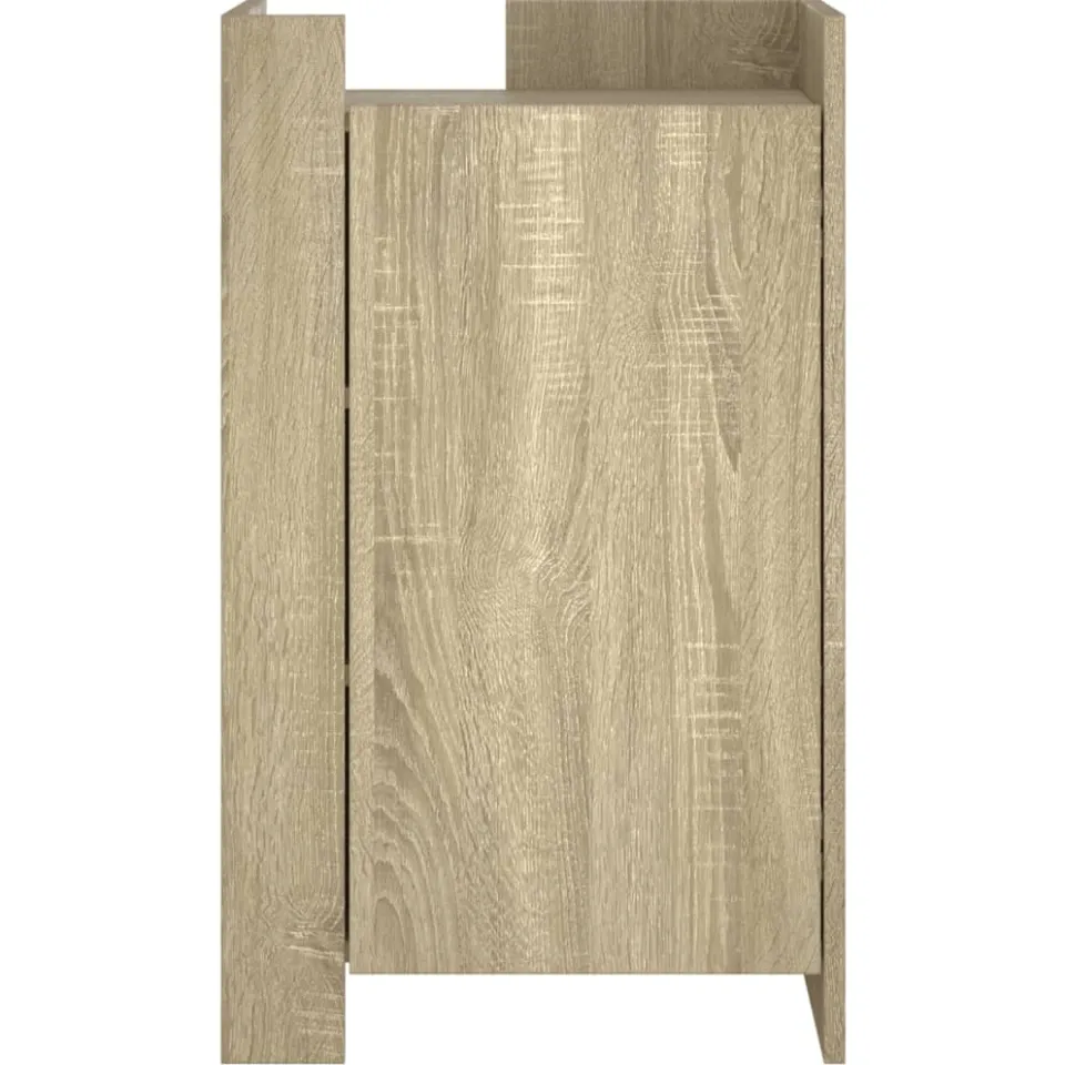 vidaXL Dressoir 45x35x75 cm bewerkt hout sonoma eikenkleurig Bruin