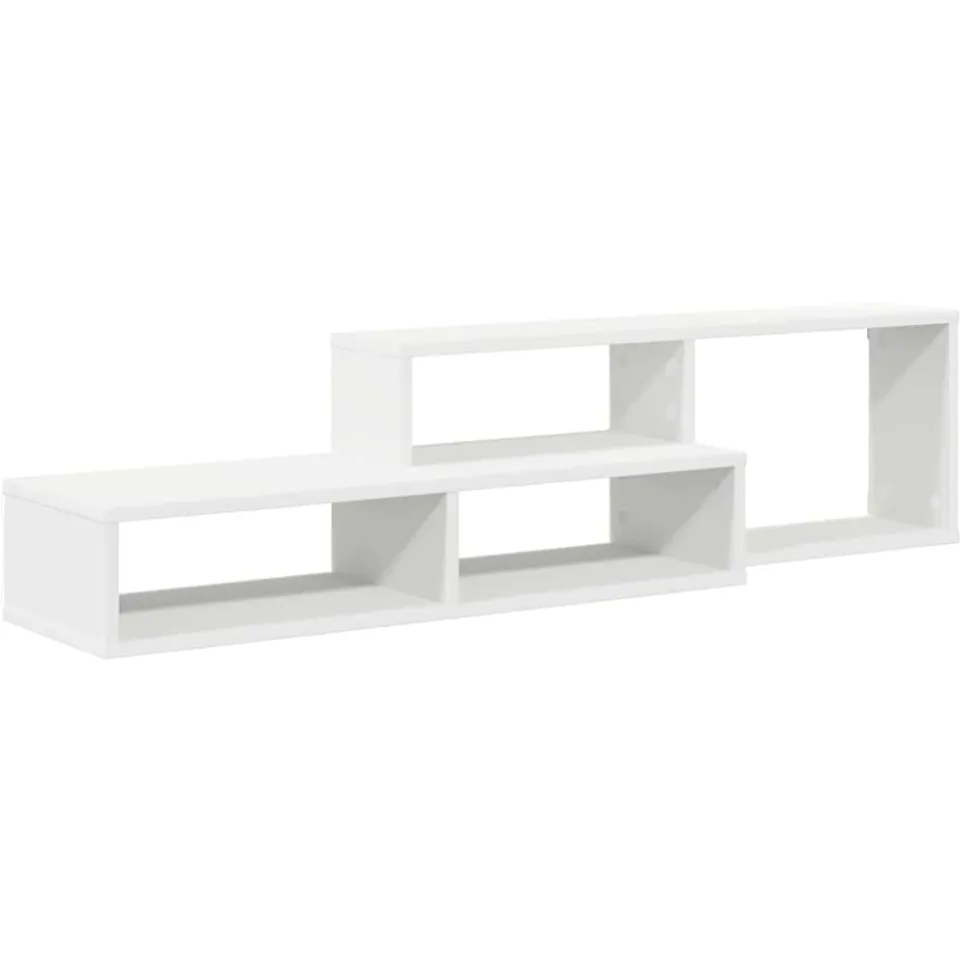 vidaXL TV-stand 120x25x28,5cm Bewerkt hout wit, foto 3