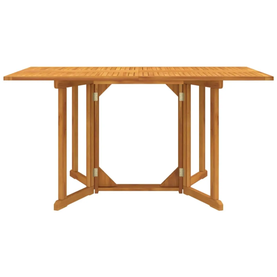 vidaXL Tuintafel inklapbaar 150x90x75 cm massief teakhout Bruin