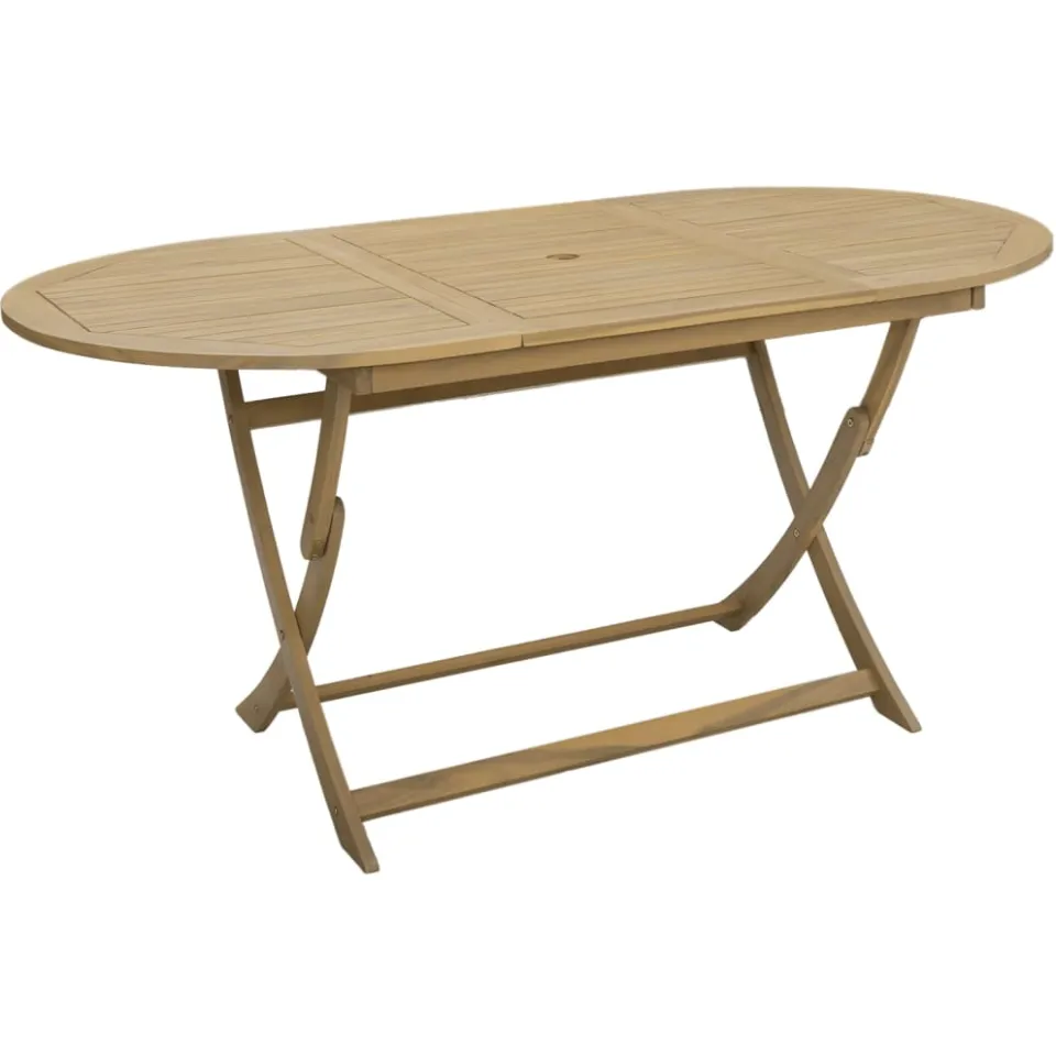 vidaXL Tuintafel inklapbaar 160x85x75 cm massief acaciahout Bruin